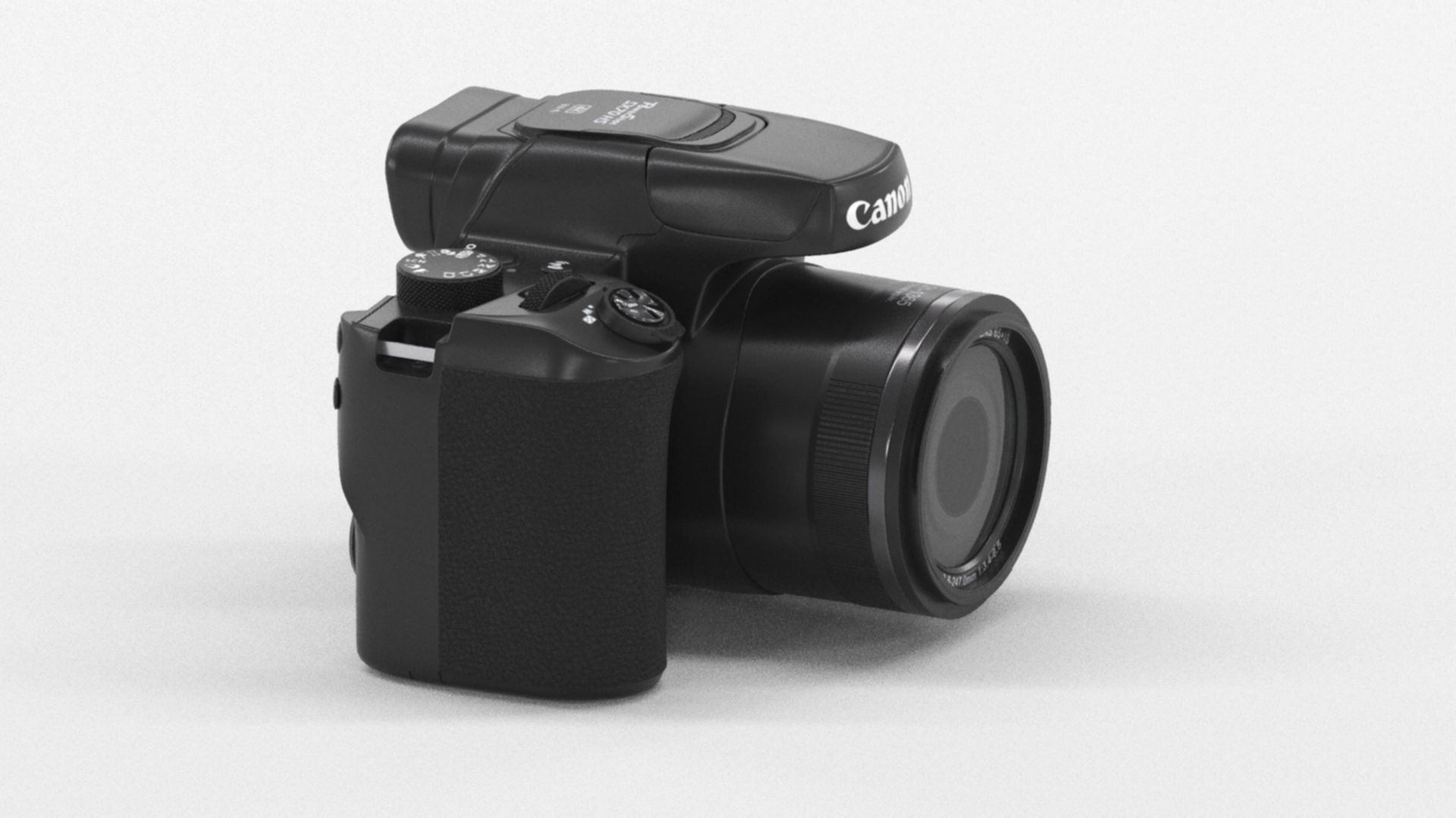 Canon Power Shot Sx70 Hs 4K Uhd Low-poly 3D model_3
