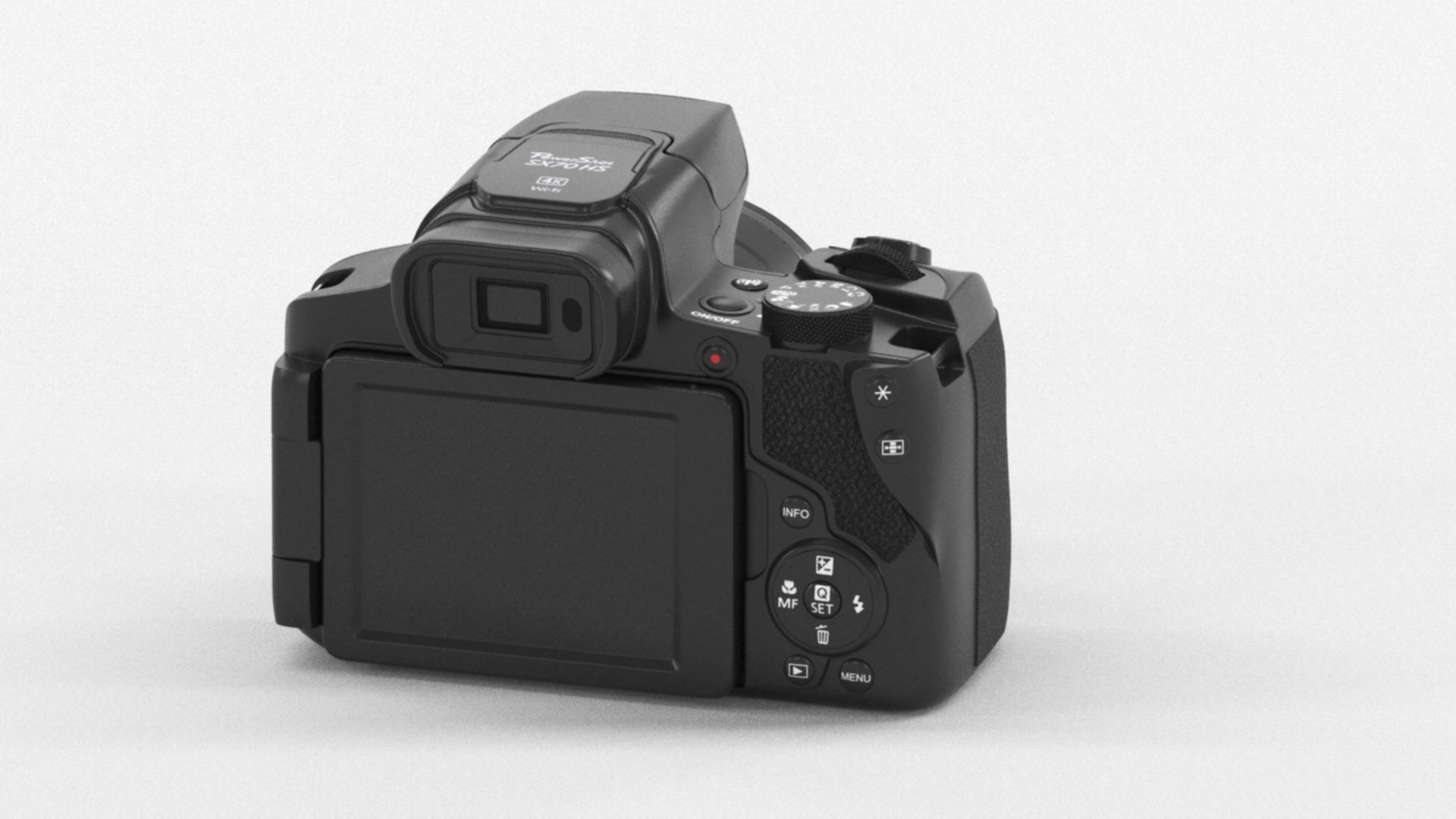 Canon Power Shot Sx70 Hs 4K Uhd Low-poly 3D model_5