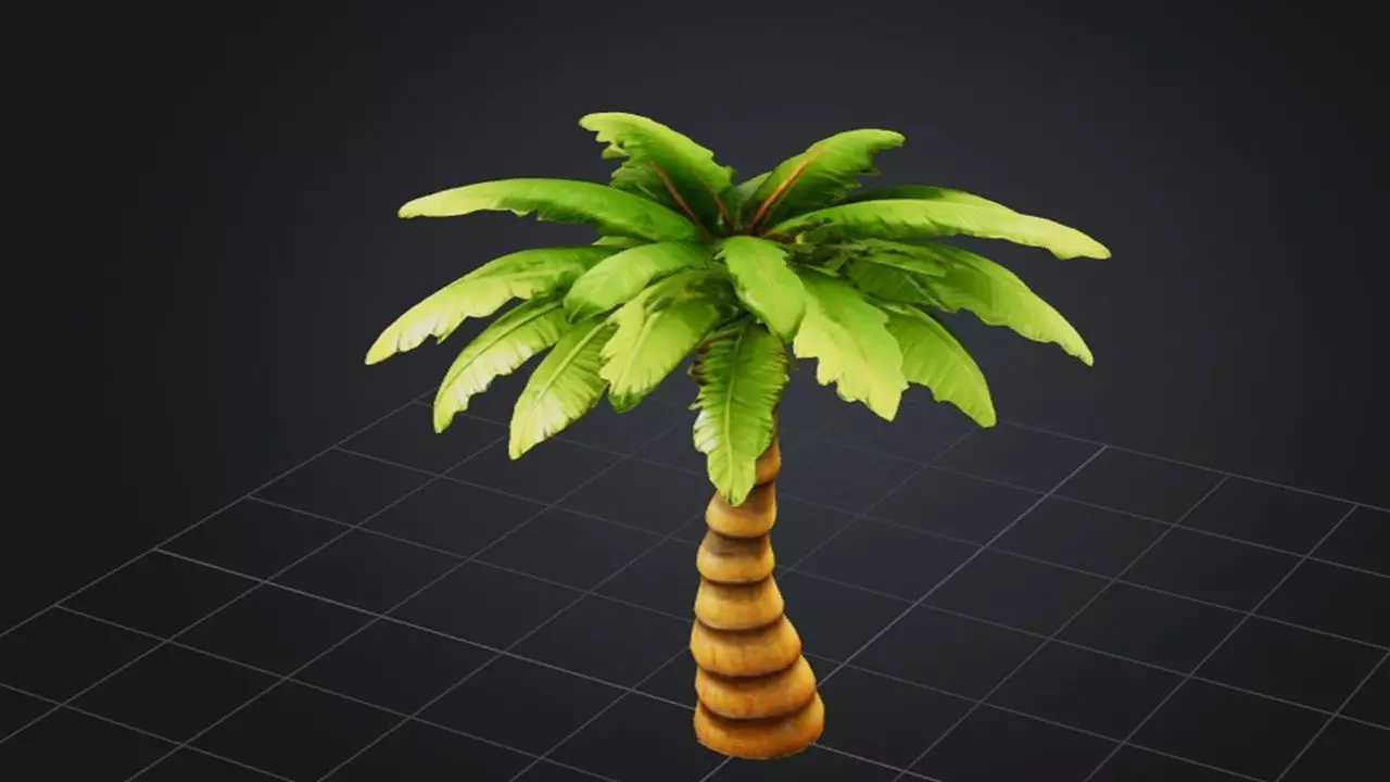 Palm Serenity 3D model_0