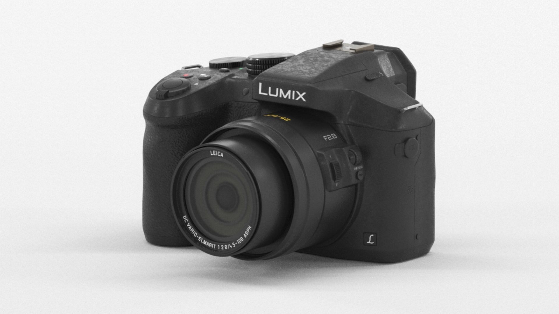 Panasonic Lumix DMC-FZ300EGK Premium Bridge Camera Low-poly 3D model_7