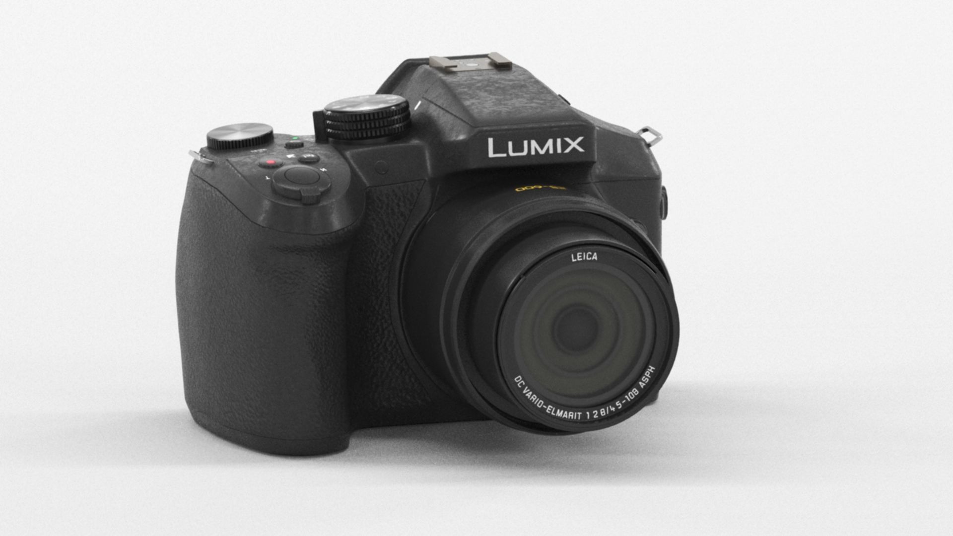 Panasonic Lumix DMC-FZ300EGK Premium Bridge Camera Low-poly 3D model_2