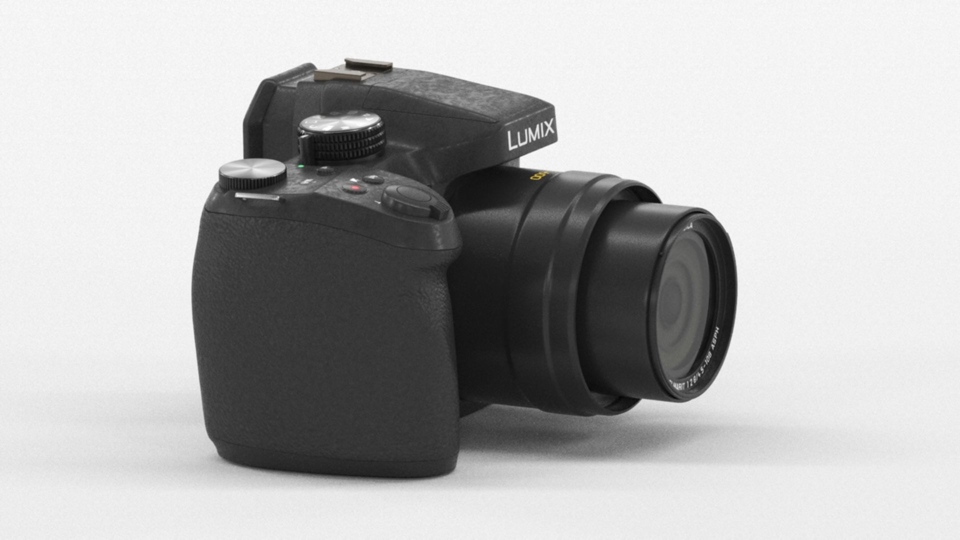 Panasonic Lumix DMC-FZ300EGK Premium Bridge Camera Low-poly 3D model_3