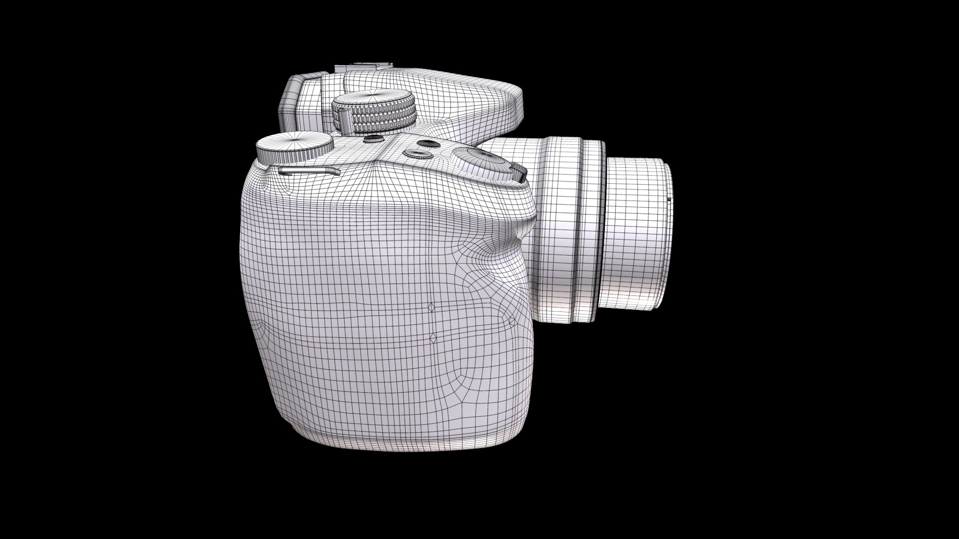 Panasonic Lumix DMC-FZ300EGK Premium Bridge Camera Low-poly 3D model_9