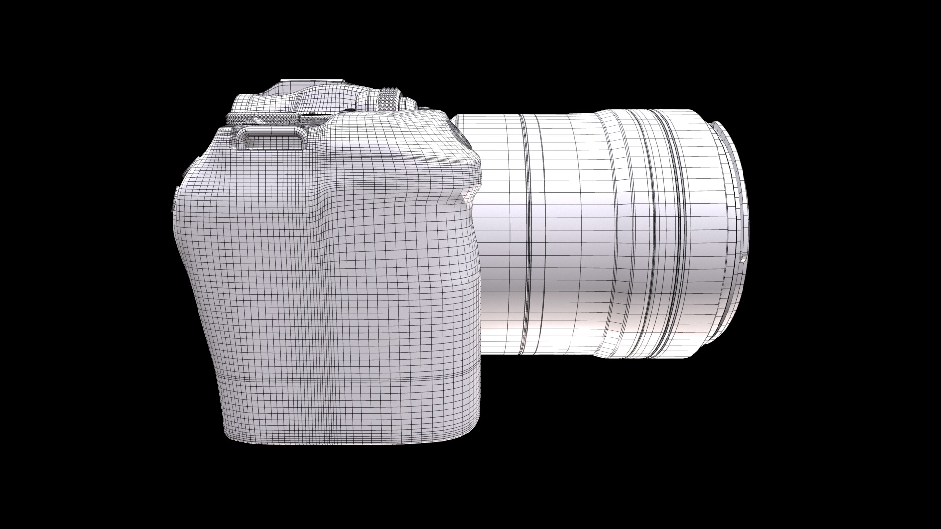 Canon EOS RP RF 24 105mm Low-poly 3D model_9