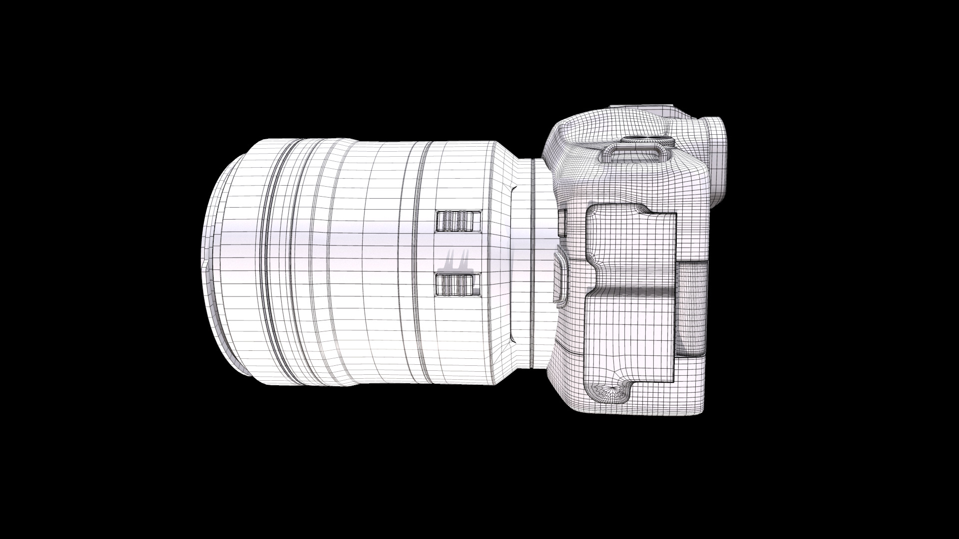 Canon EOS RP RF 24 105mm Low-poly 3D model_11
