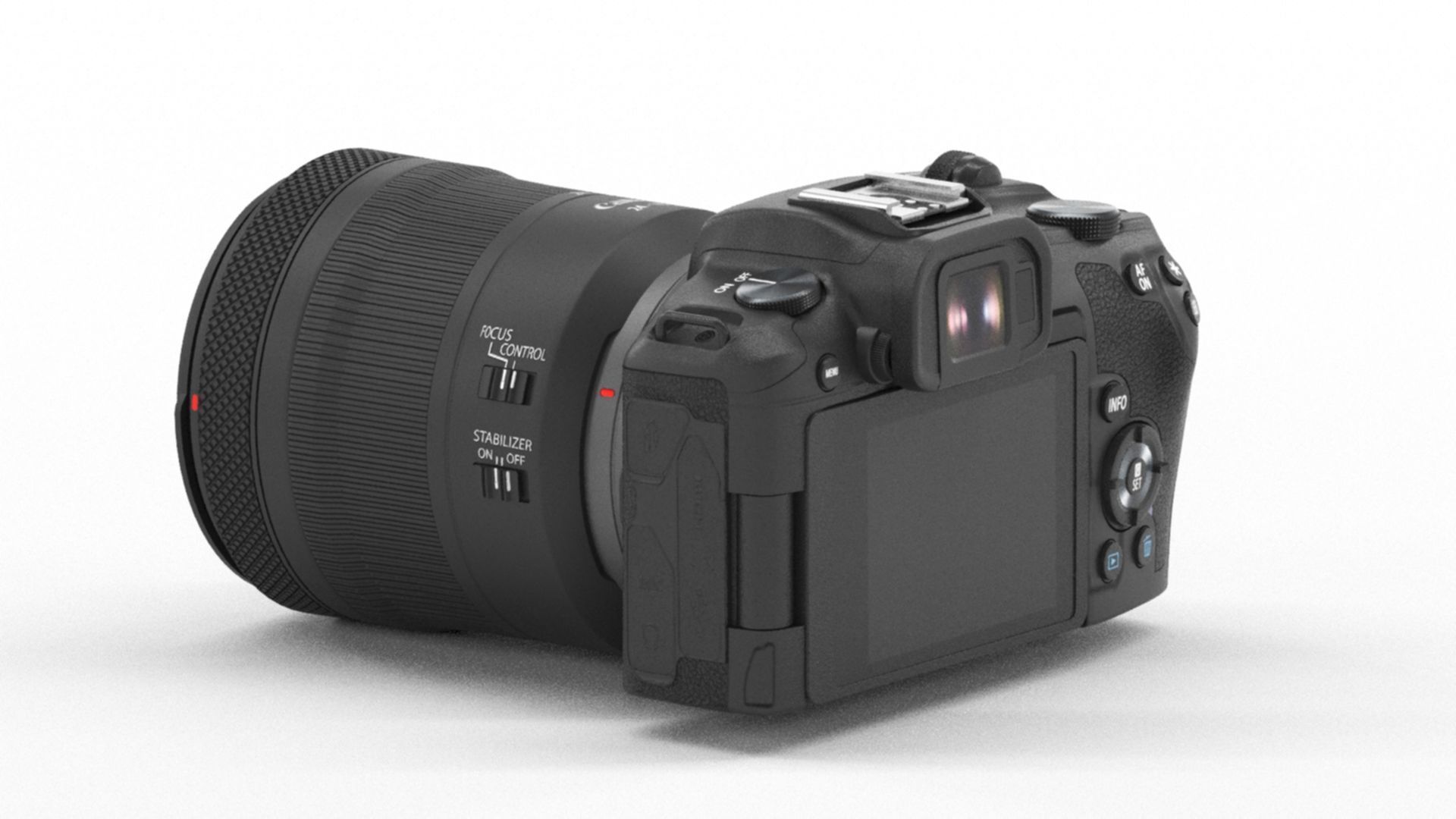 Canon EOS RP RF 24 105mm Low-poly 3D model_6