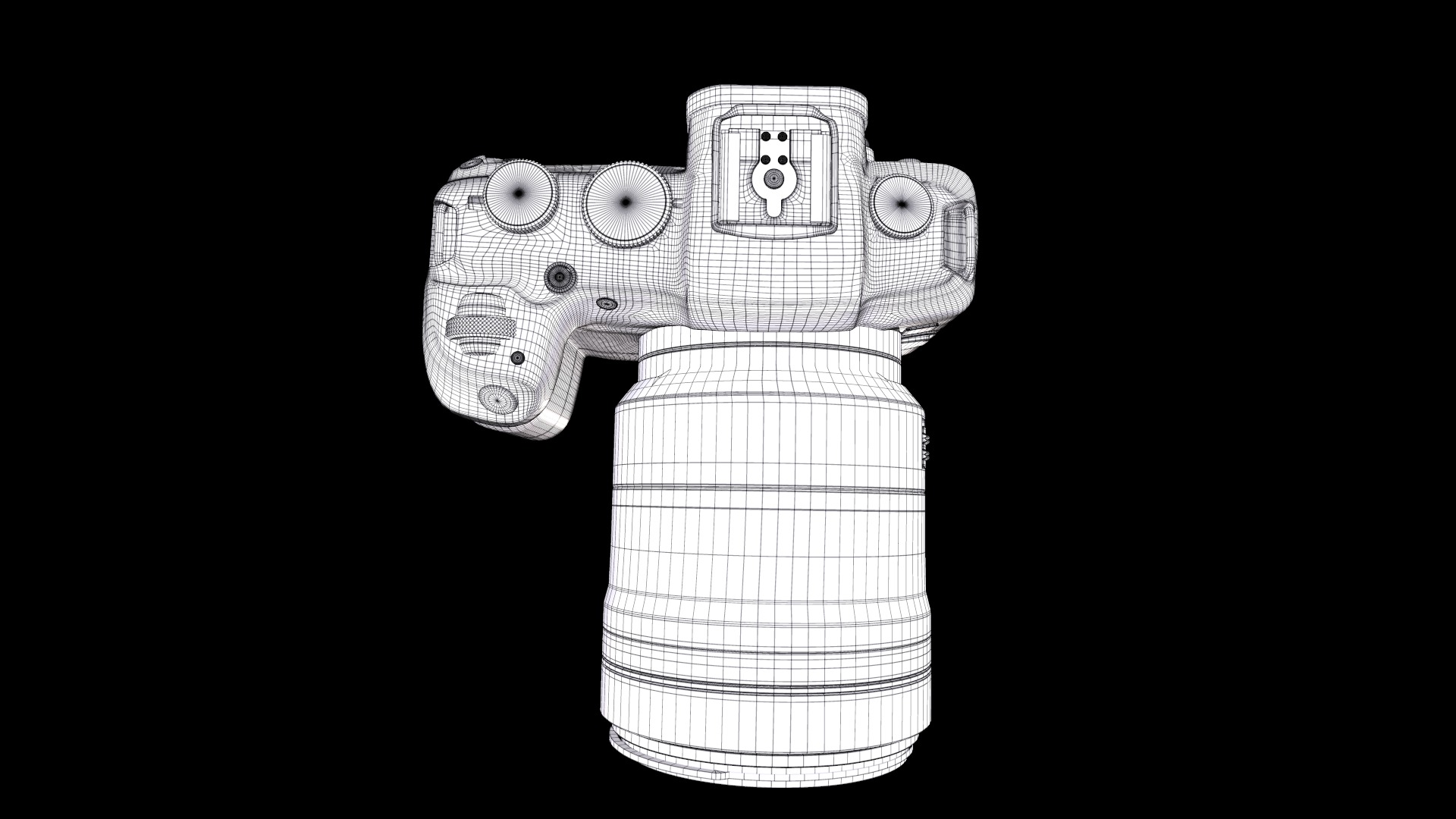 Canon EOS RP RF 24 105mm Low-poly 3D model_8
