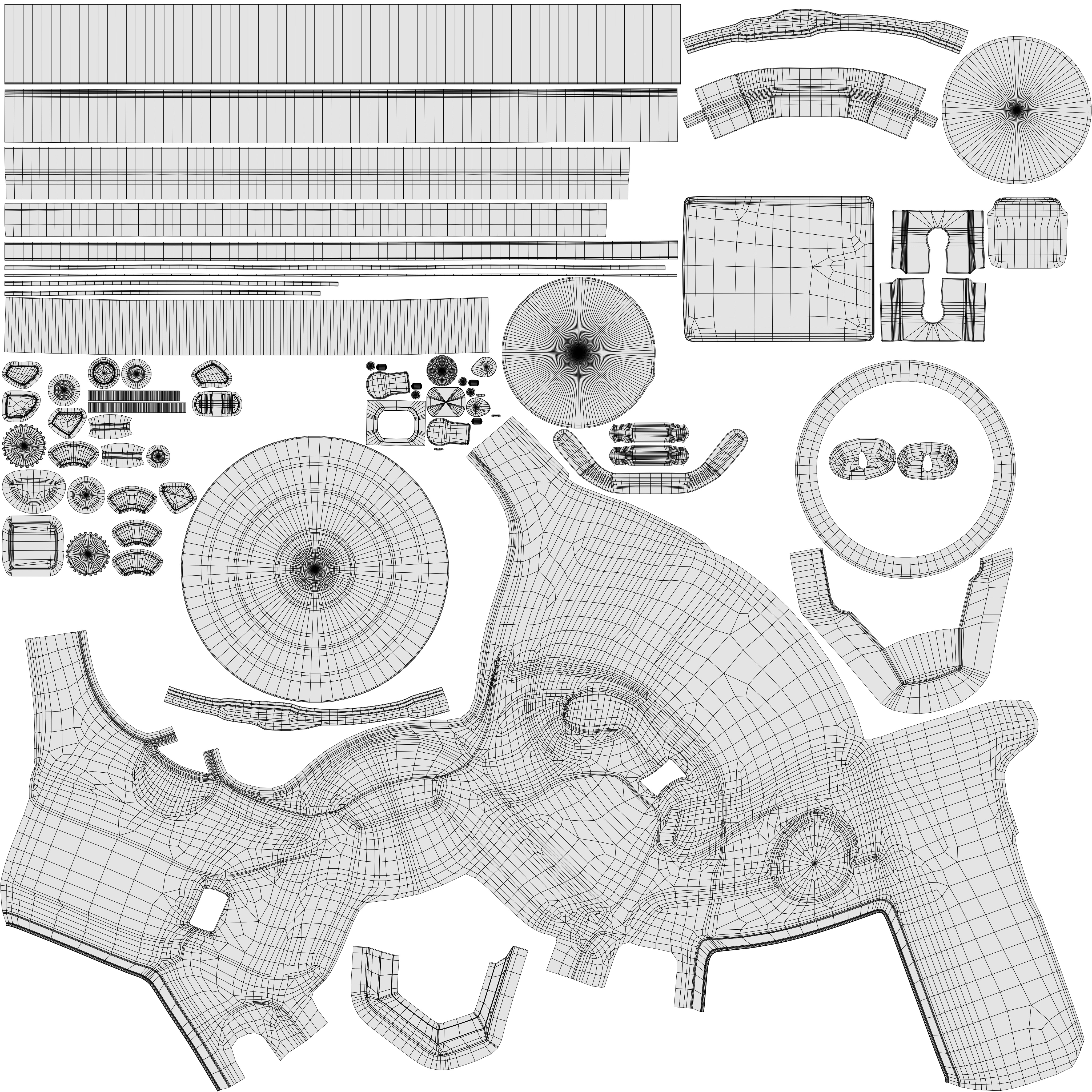 Canon EOS 4000D  Low-poly 3D model_13