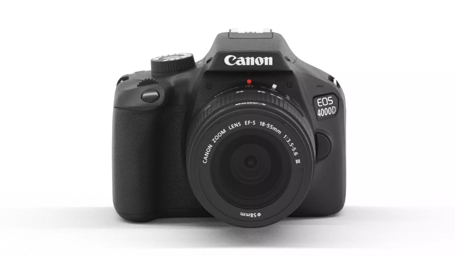 Canon EOS 4000D  Low-poly 3D model_0