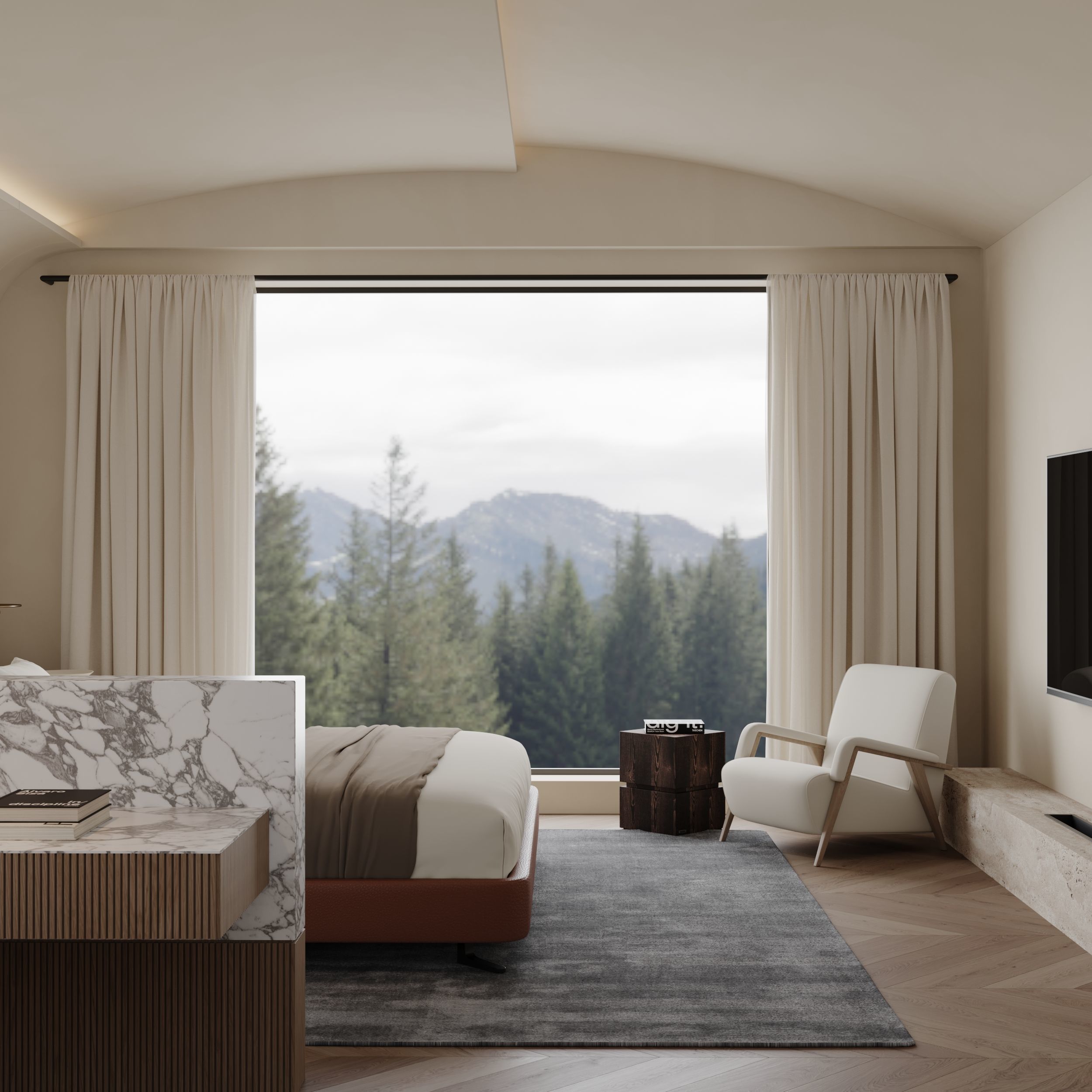 Bedroom interior scenes 3D model_8