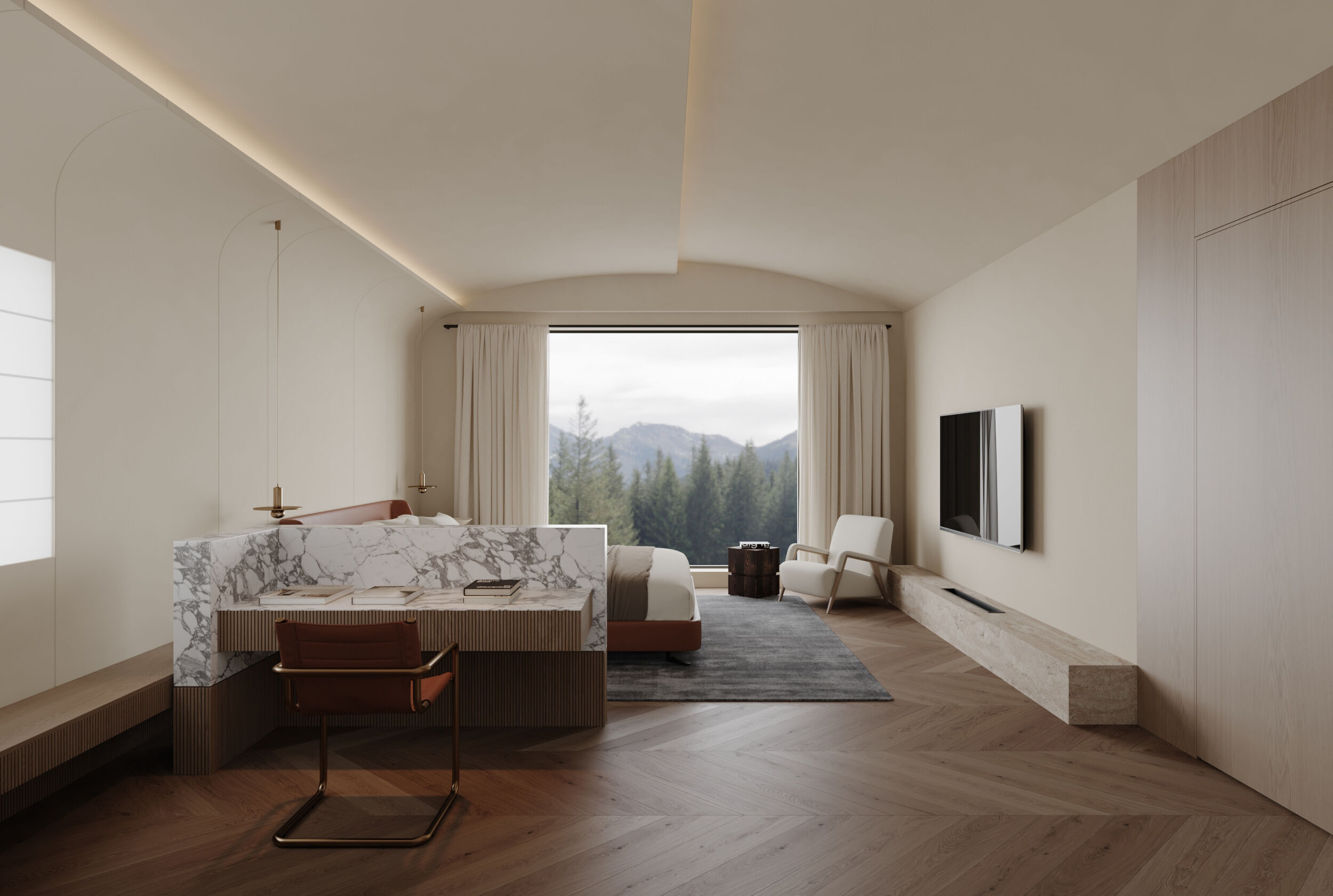 Bedroom interior scenes 3D model_1