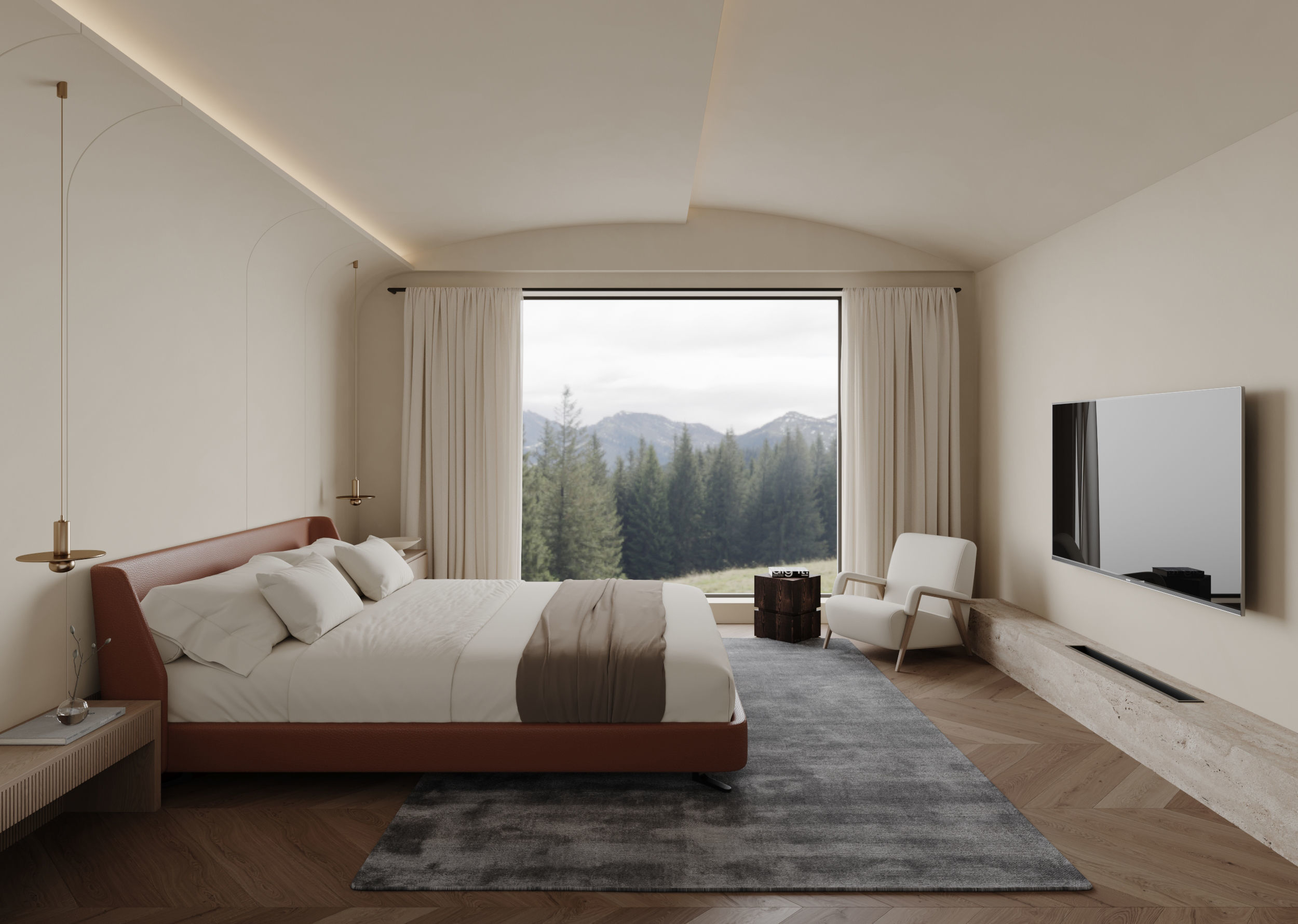 Bedroom interior scenes 3D model_2