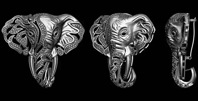 Elephant brooch  luxury