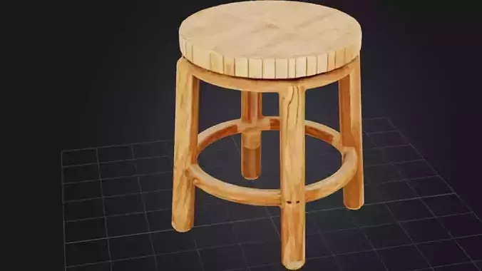 Wooden Stool Design