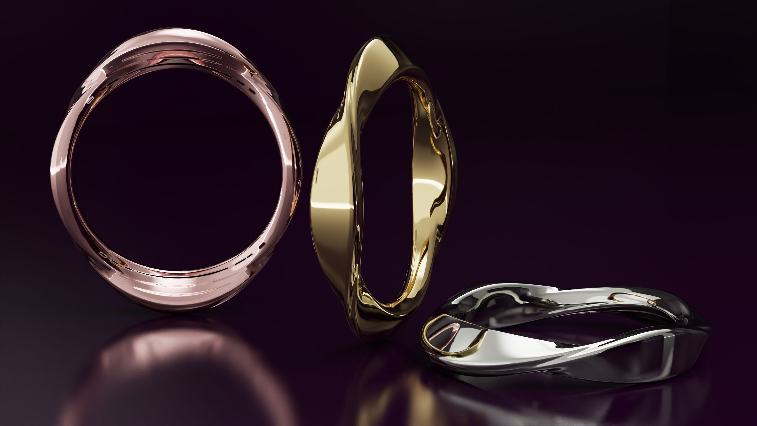 mobius ring N07 3D print model_3