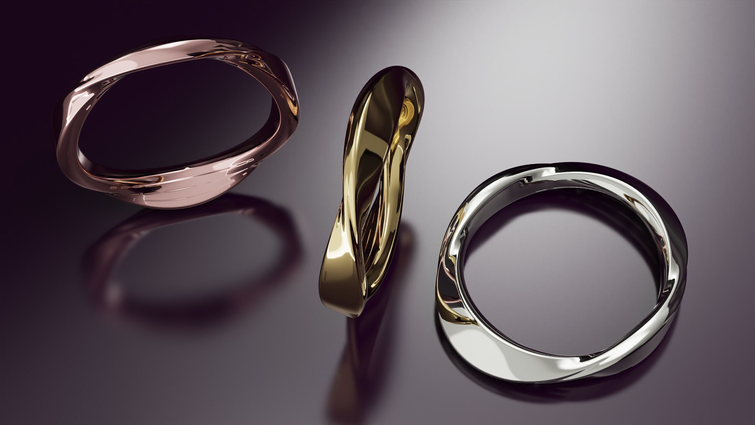 mobius ring N07 3D print model_4