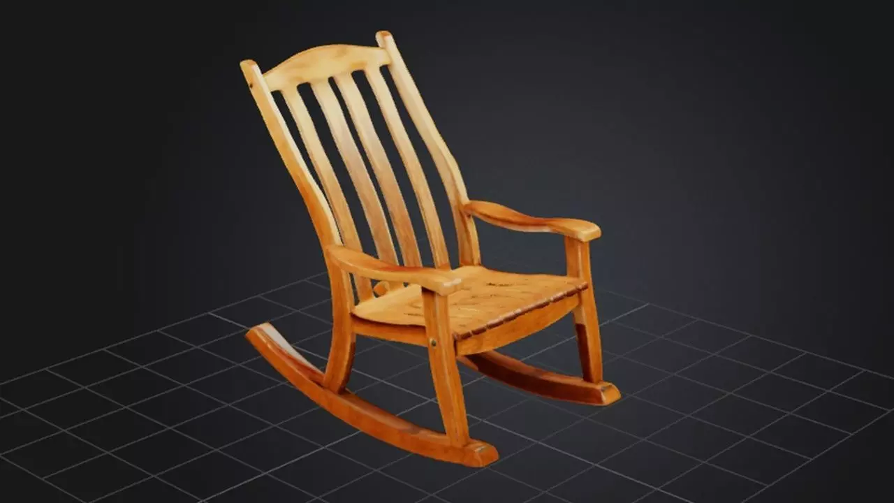 Rocking Chair Serenity 3D model_0
