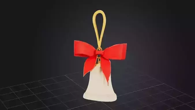 Festive Bell Ornament 3D model