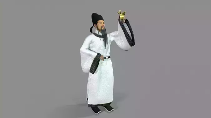 man Character Low-poly 3D model