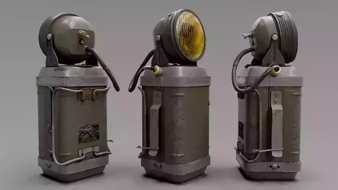 Old Mining Lantern - Game Ready - 3D Model