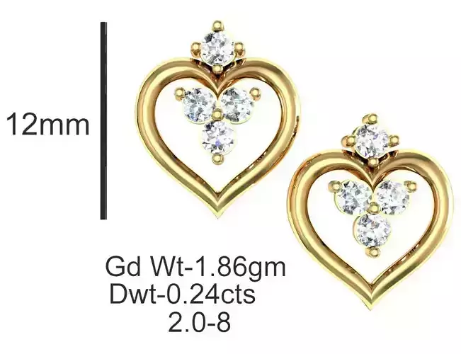 Women Earrings MTL MGX STL OBJ FBX Details