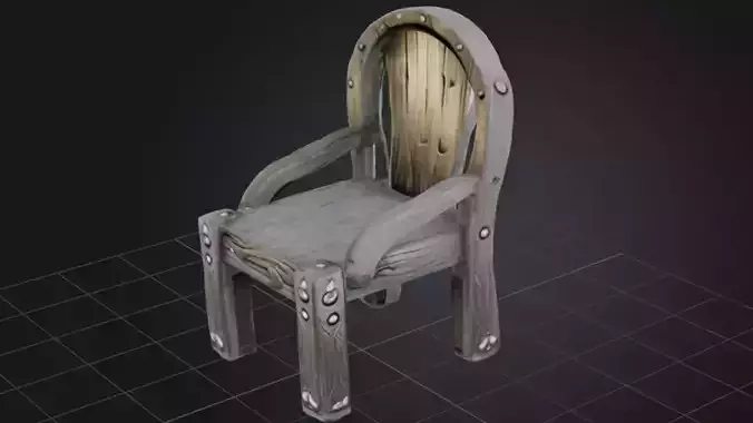 Rustic Wooden Throne