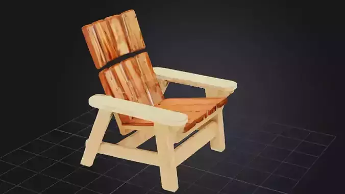 Rustic Wood Chair