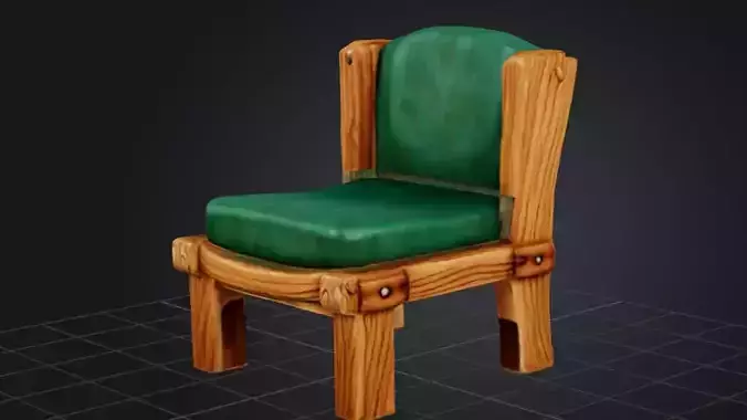 Rustic Green Chair