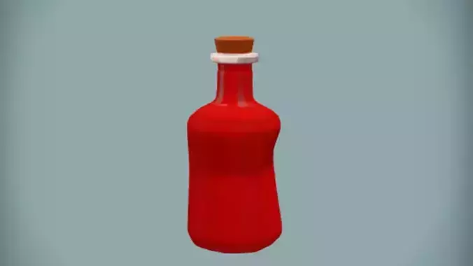 Potion Bottle  3D Game ready Model