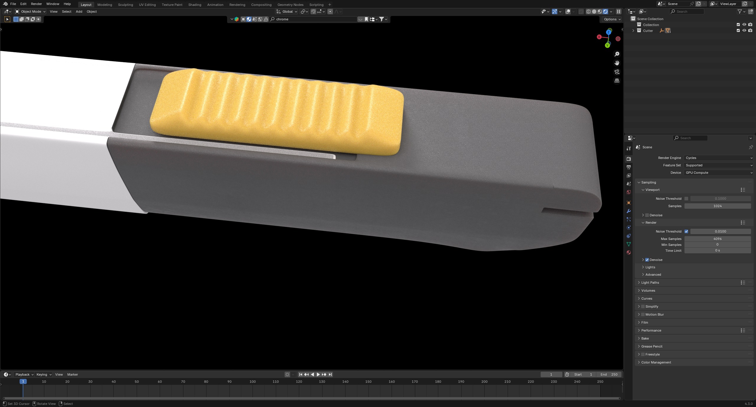 Box Cutter 3D model_5