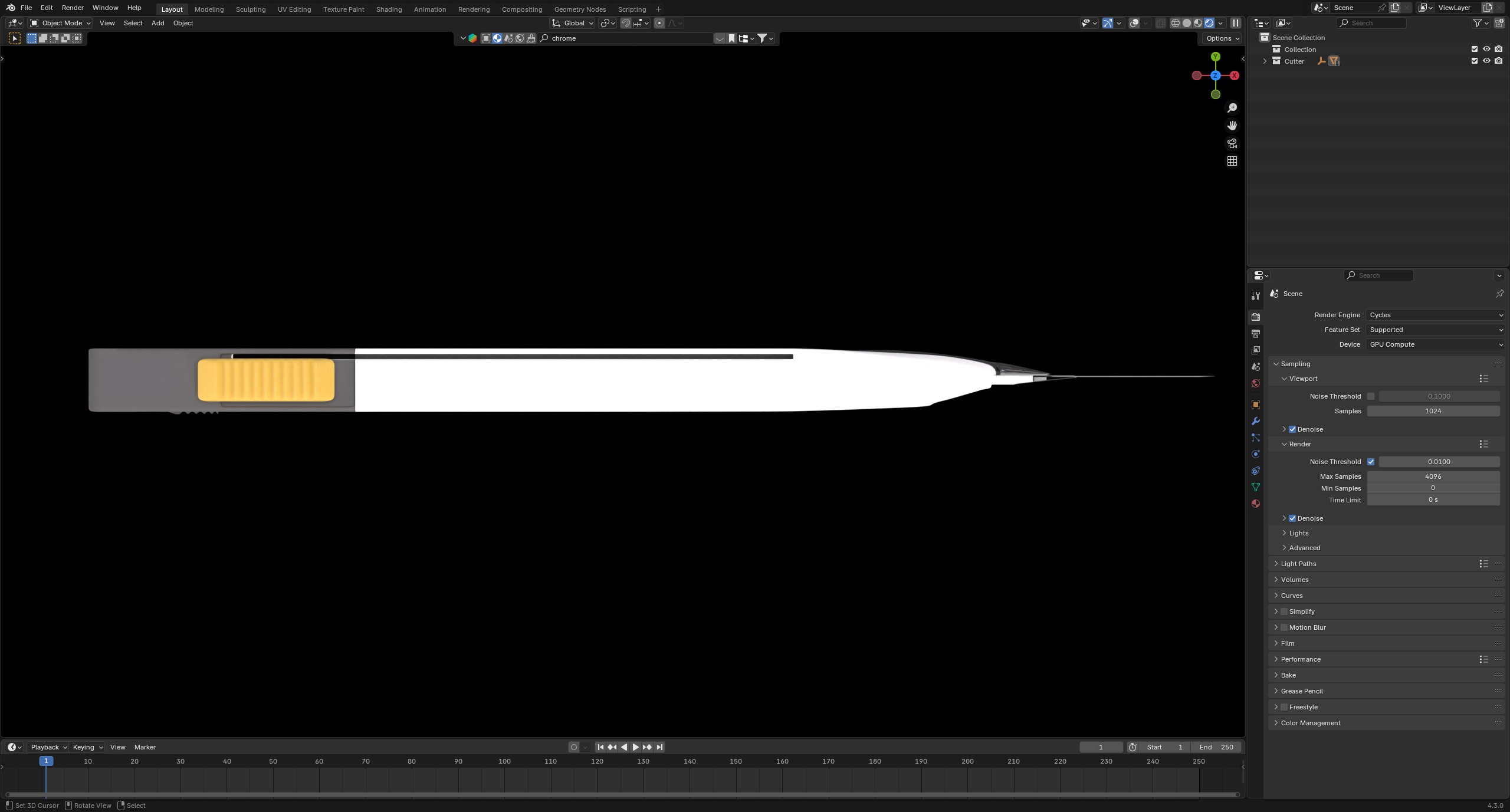 Box Cutter 3D model_1