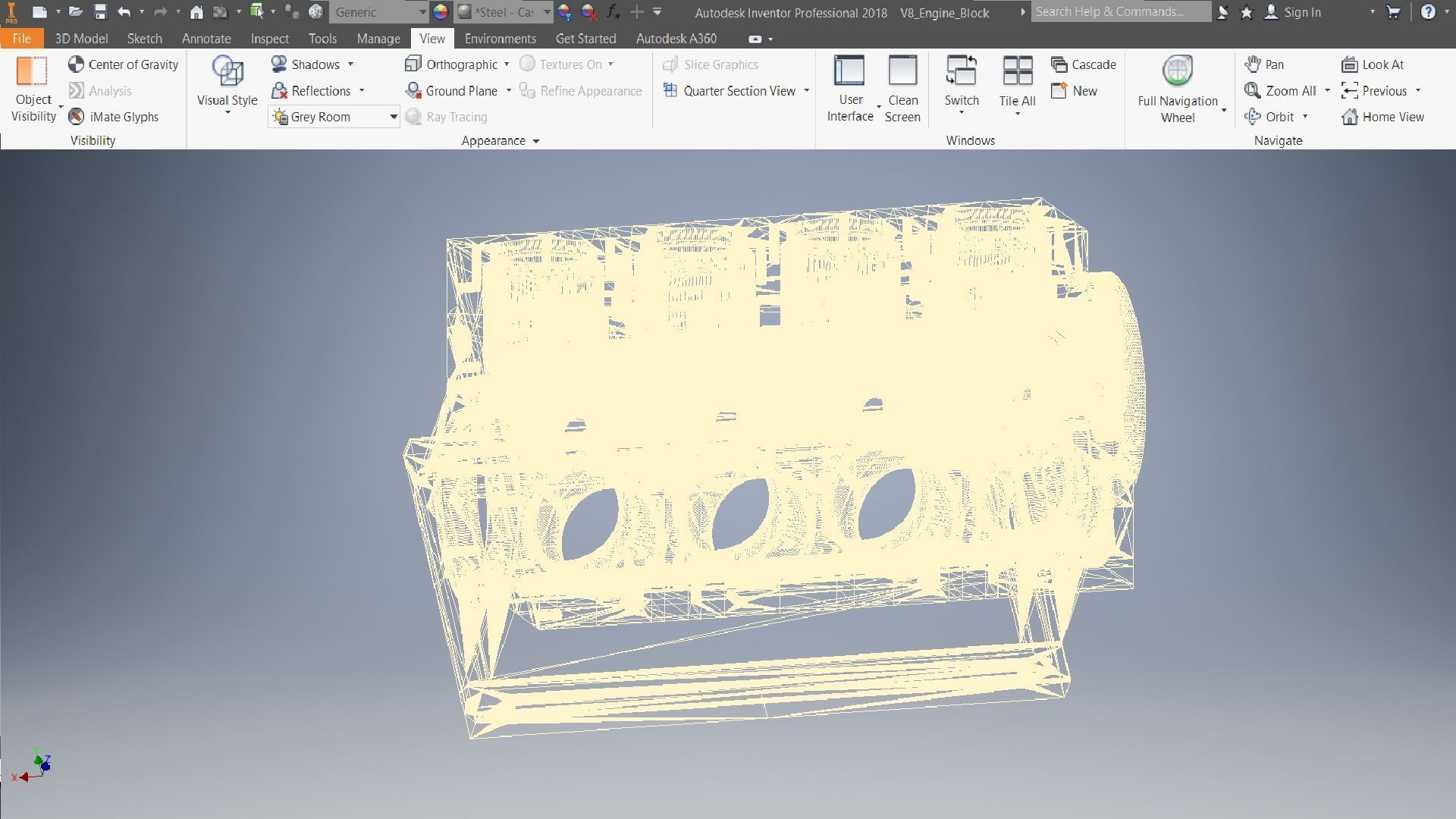 V8 Engine Block  3D model_9