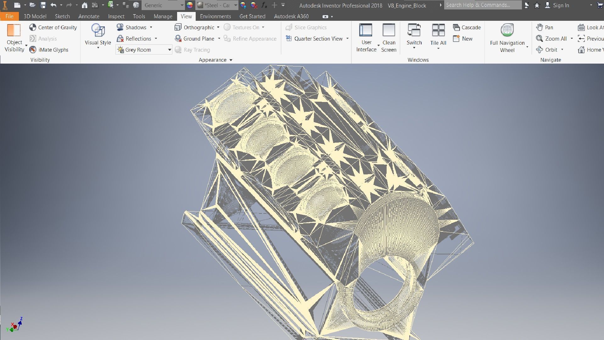 V8 Engine Block  3D model_8