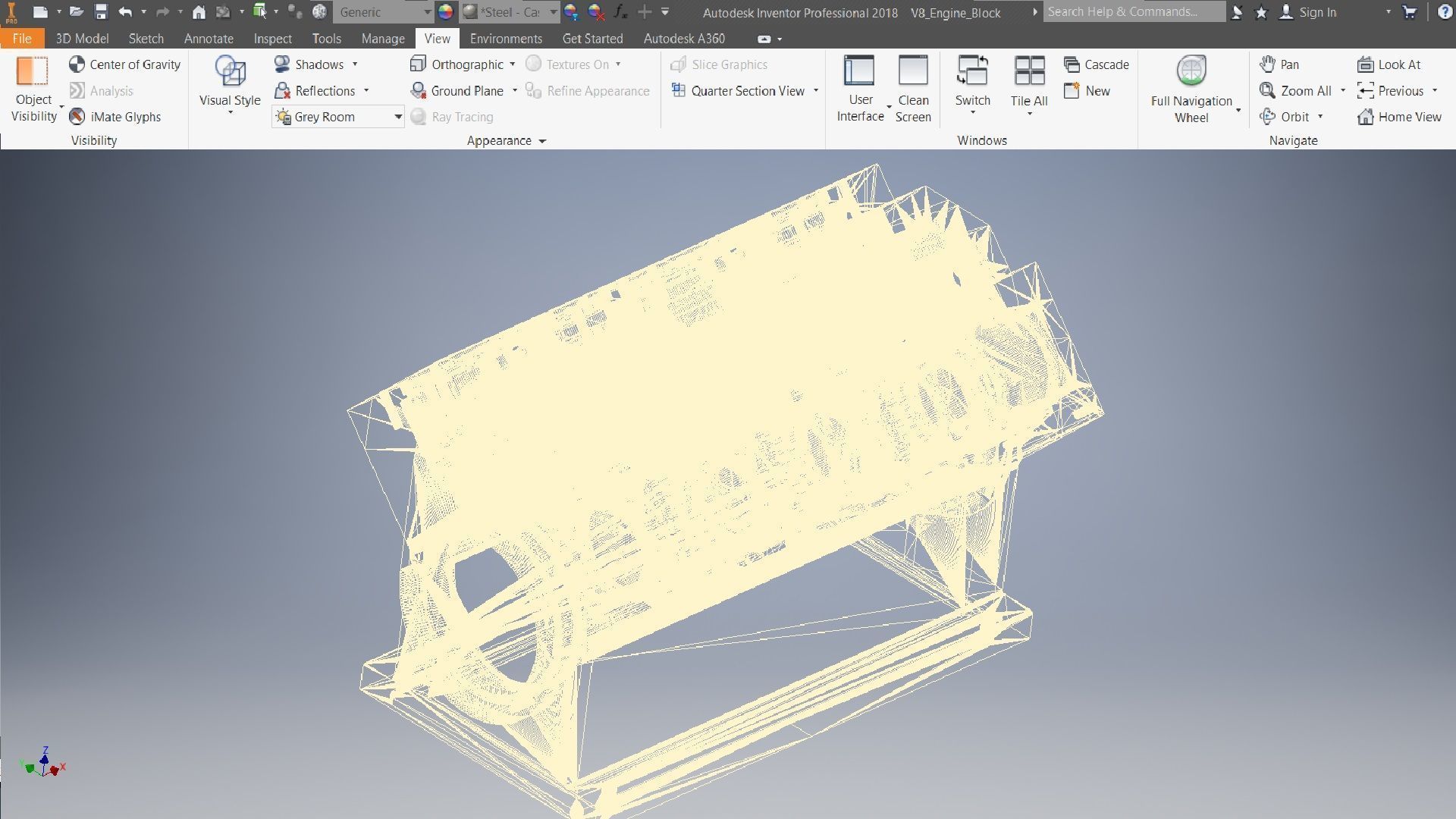 V8 Engine Block  3D model_7