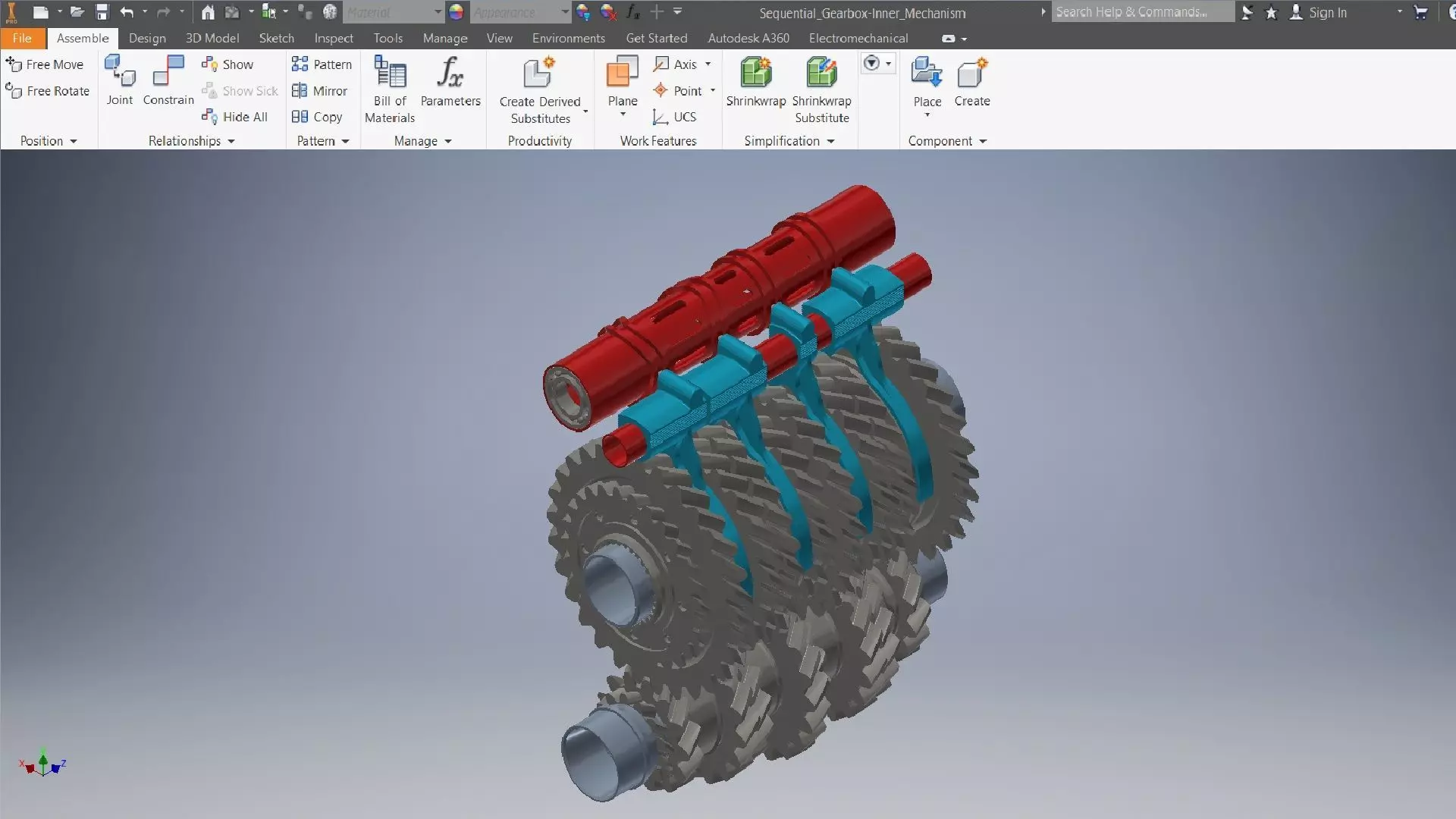 Off road Gearbox 3d model 3D model_0