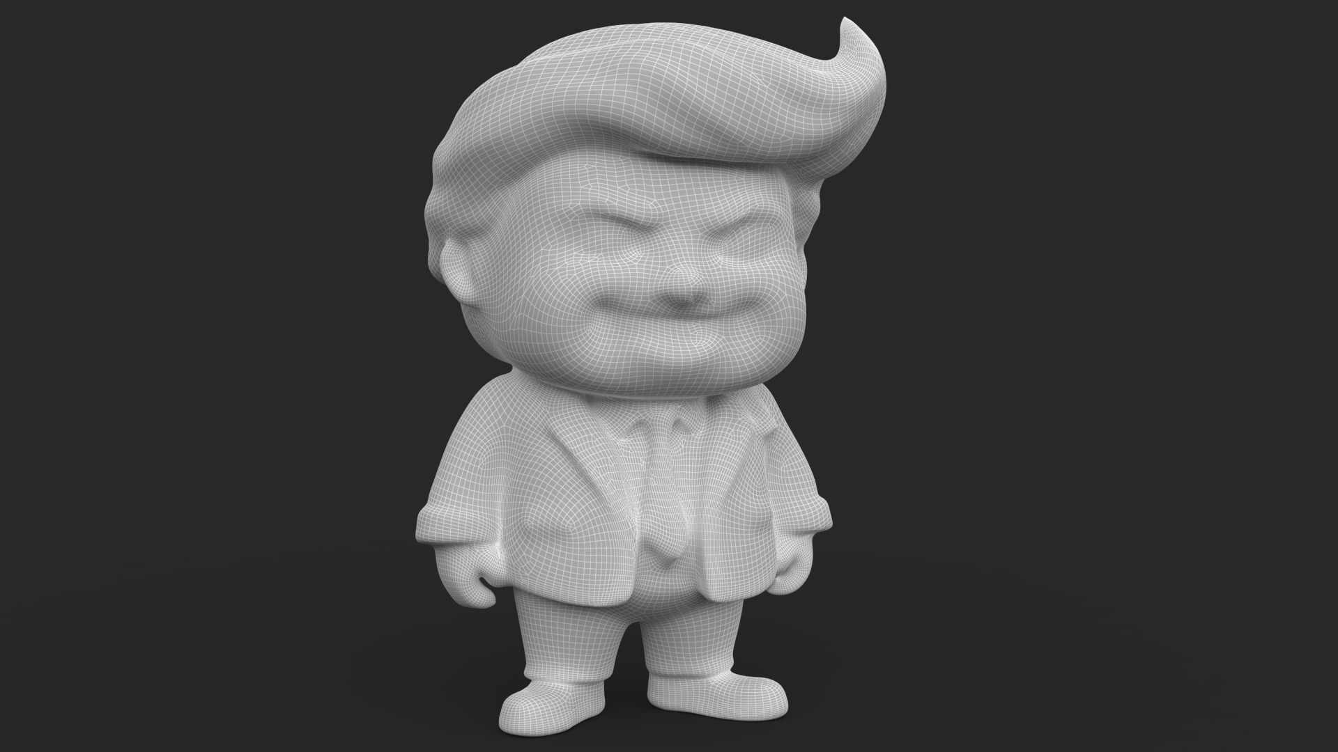 Donald Trump Toy Low-poly 3D model_11
