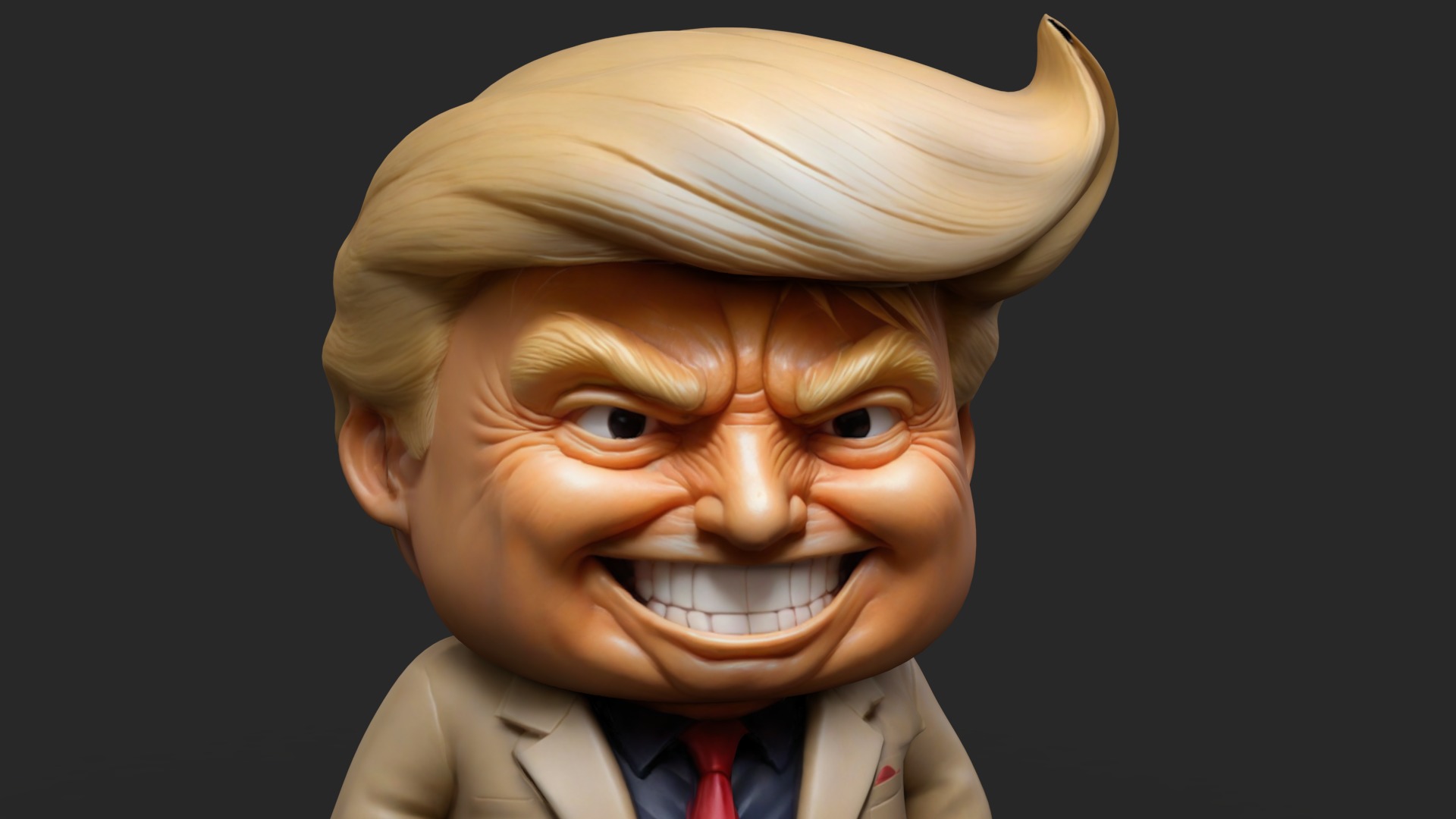 Donald Trump Toy Low-poly 3D model_6