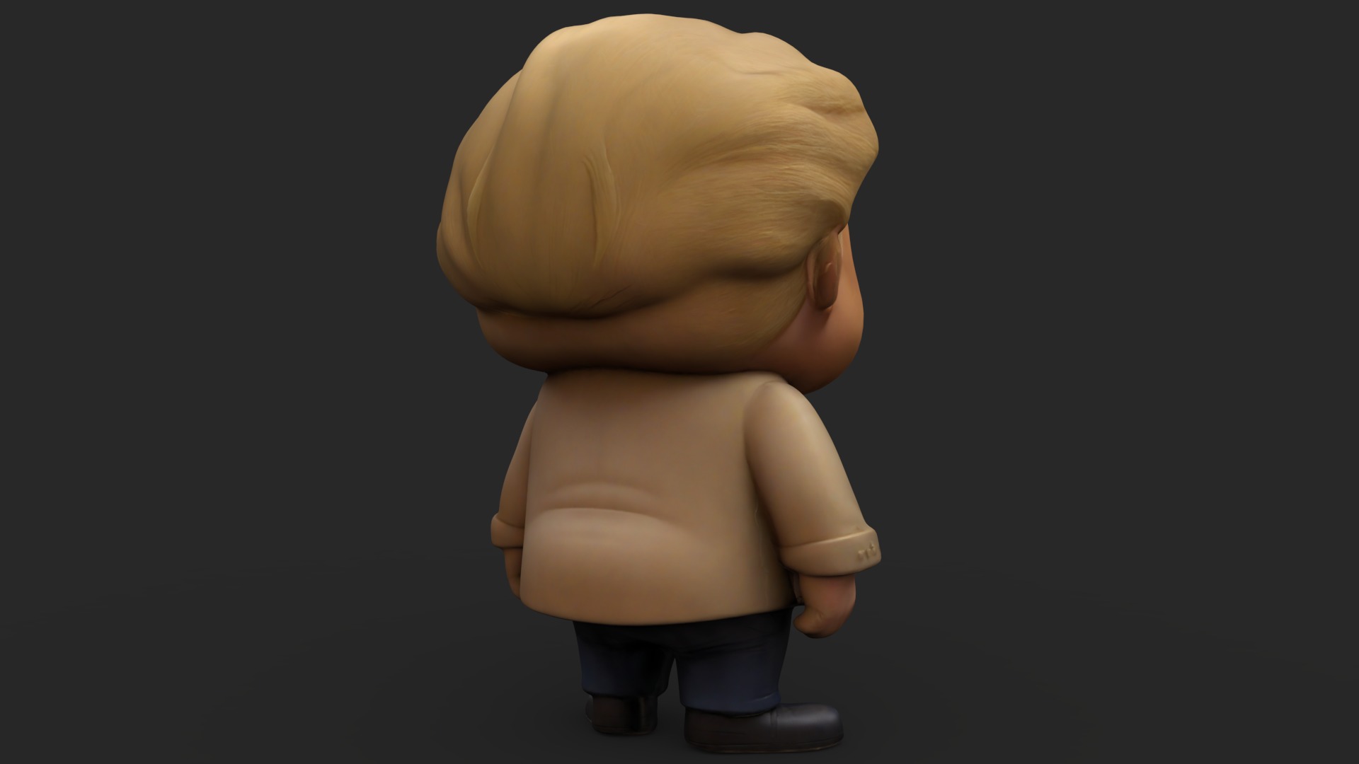 Donald Trump Toy Low-poly 3D model_5