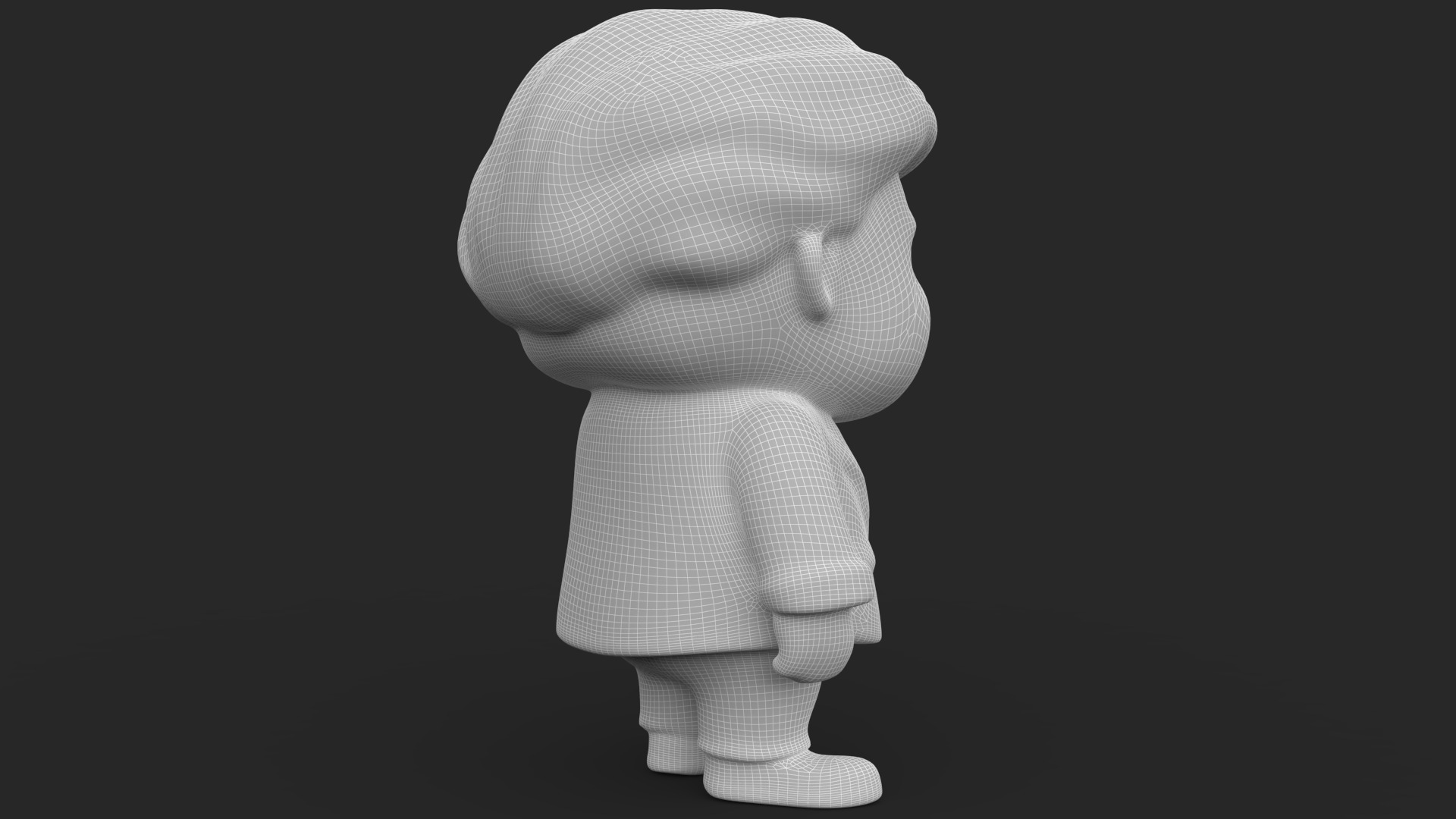 Donald Trump Toy Low-poly 3D model_13