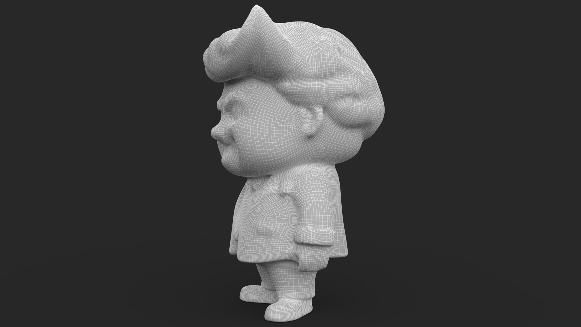 Donald Trump Toy Low-poly 3D model_12