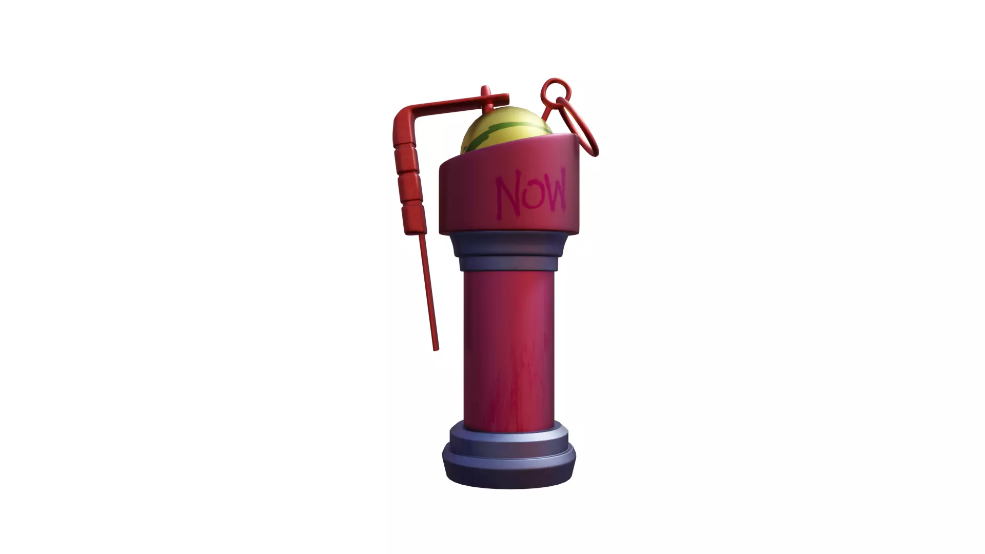 grenade game ready asset lowpoly Low-poly 3D model