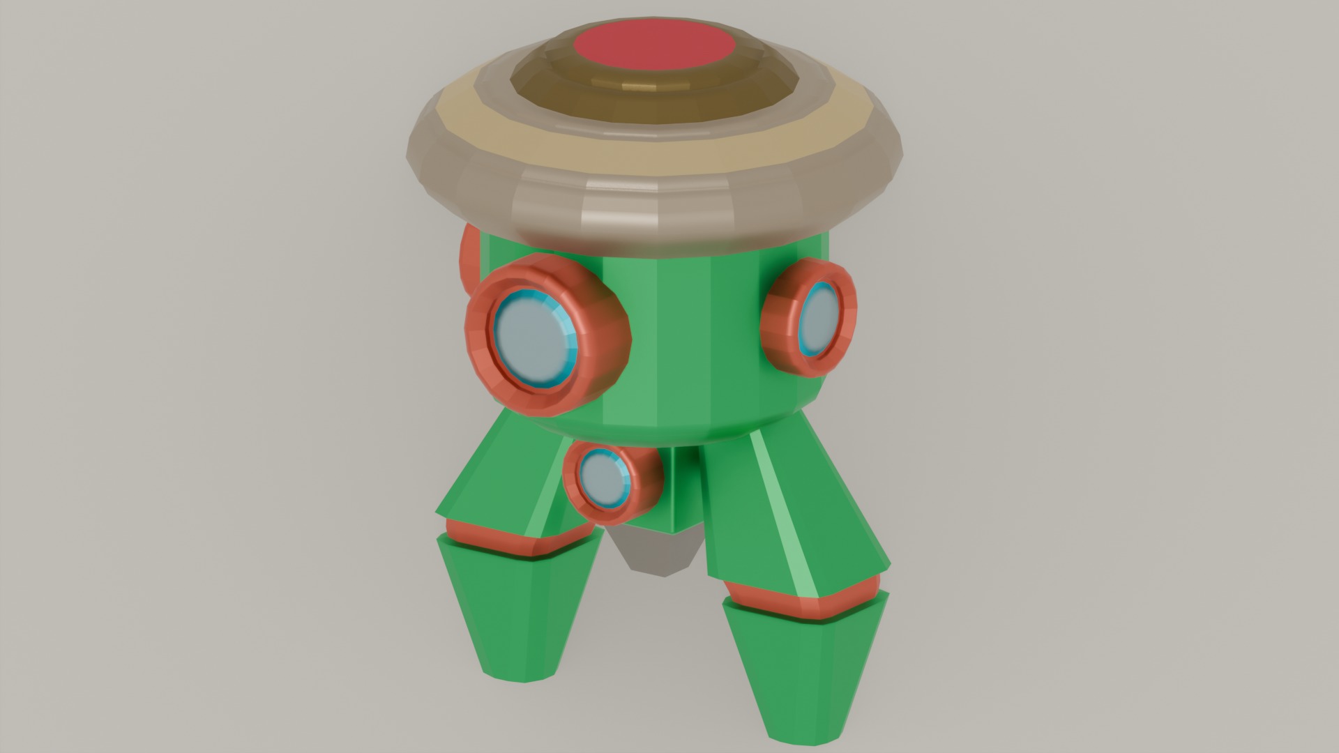 Space Ships Packs Low Poly Low-poly 3D model_17