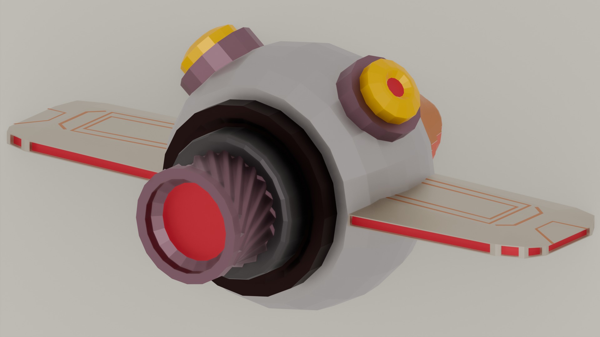 Space Ships Packs Low Poly Low-poly 3D model_16