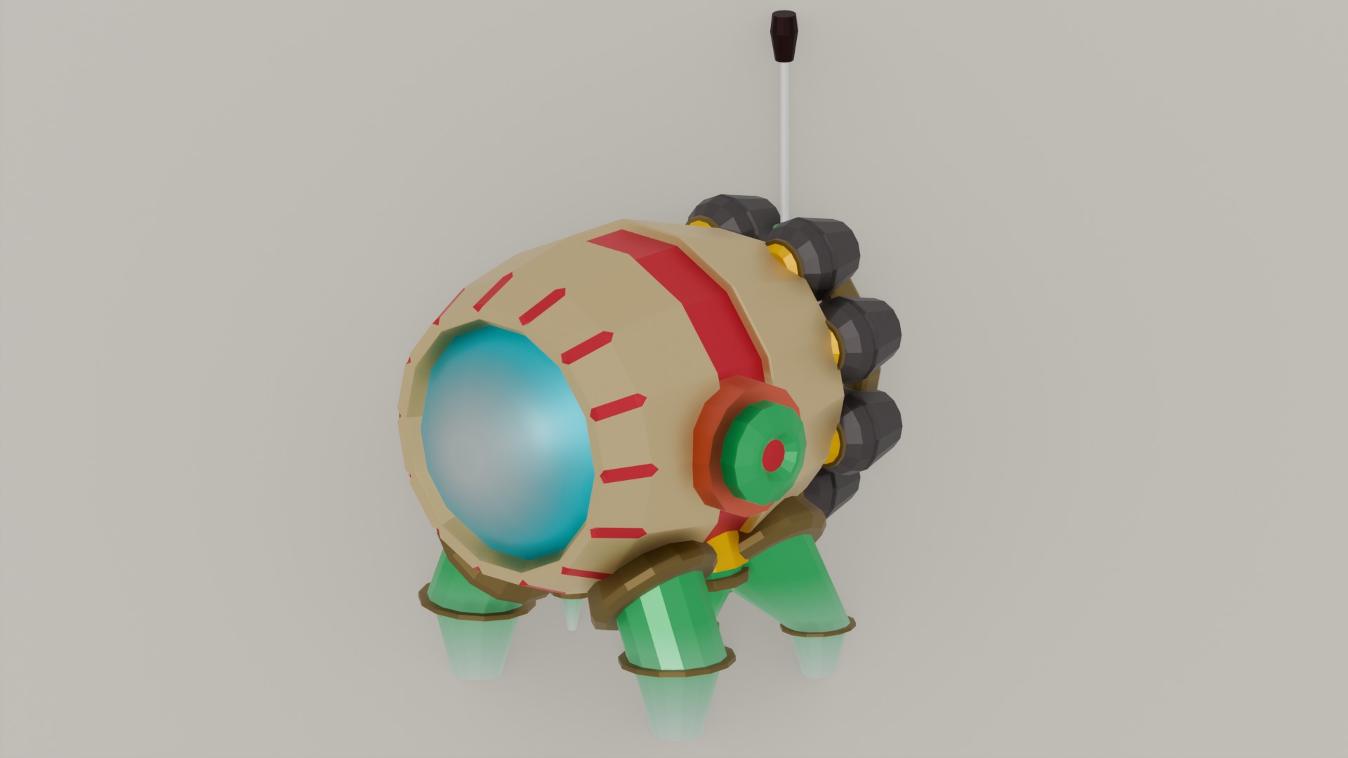 Space Ships Packs Low Poly Low-poly 3D model_7