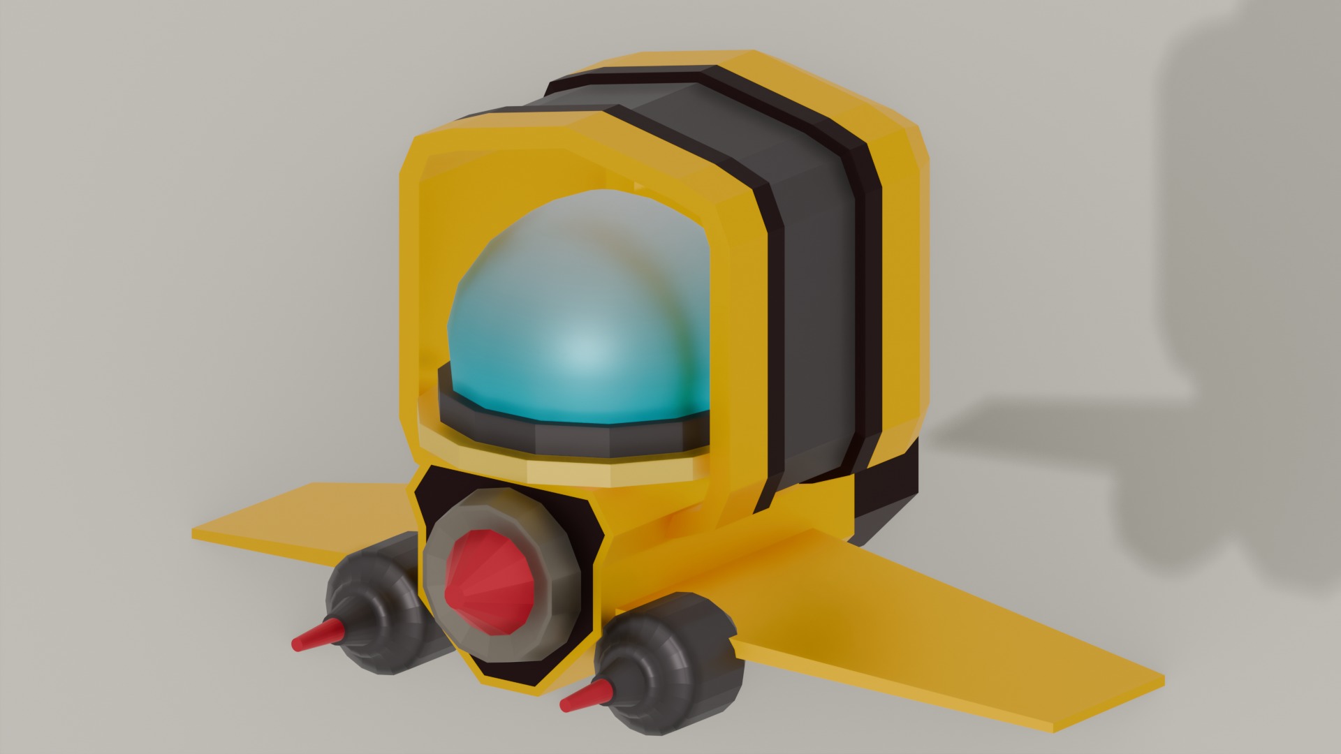 Space Ships Packs Low Poly Low-poly 3D model_23