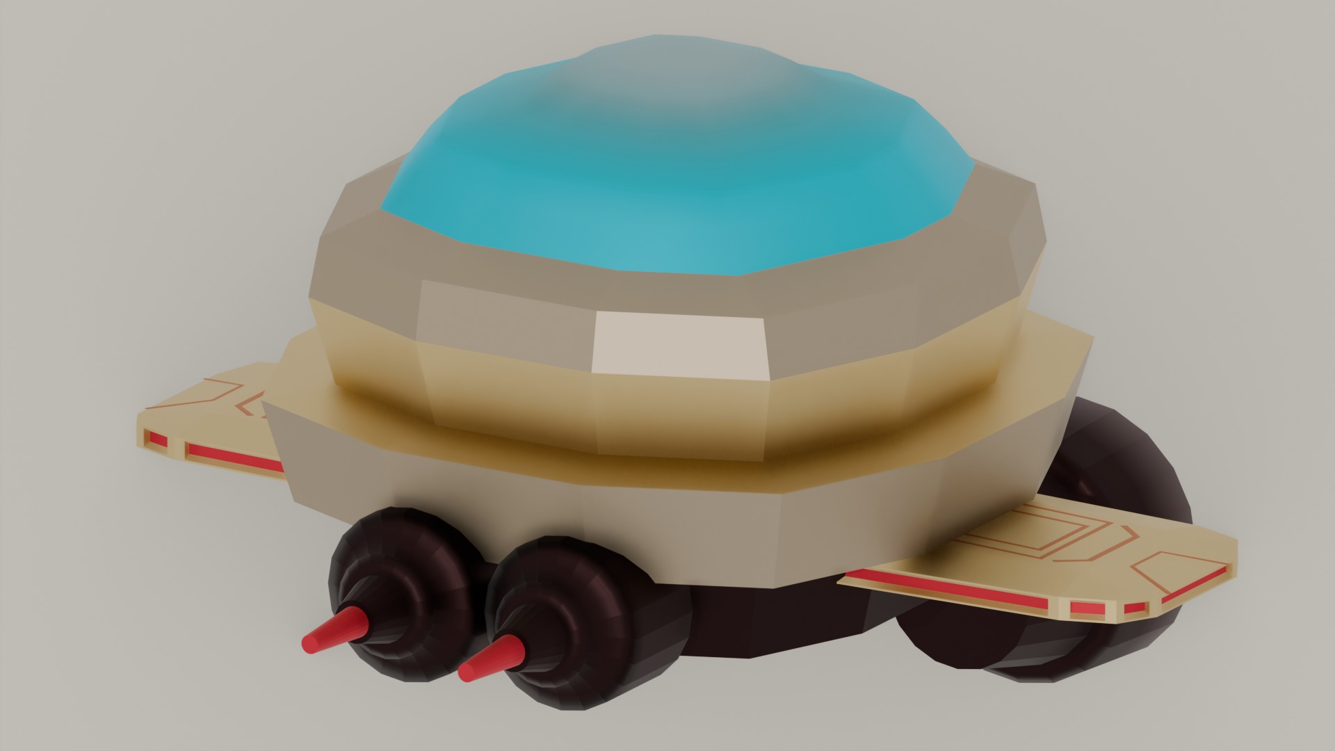 Space Ships Packs Low Poly Low-poly 3D model_22