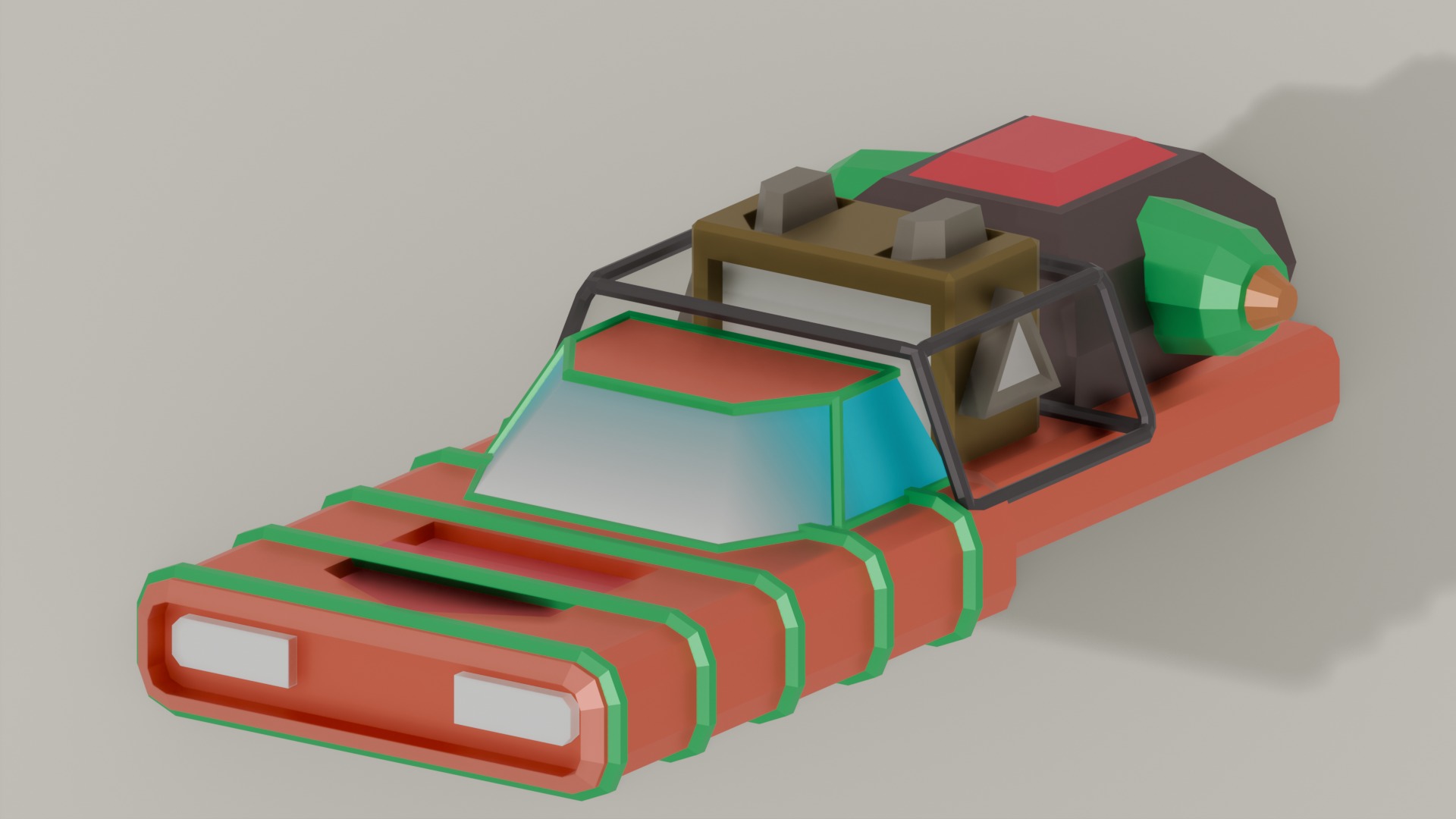 Space Ships Packs Low Poly Low-poly 3D model_5