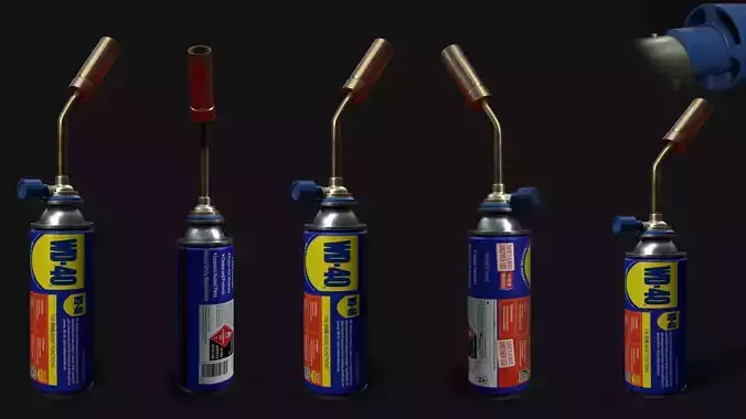 Portable Gas Burner- 3D model