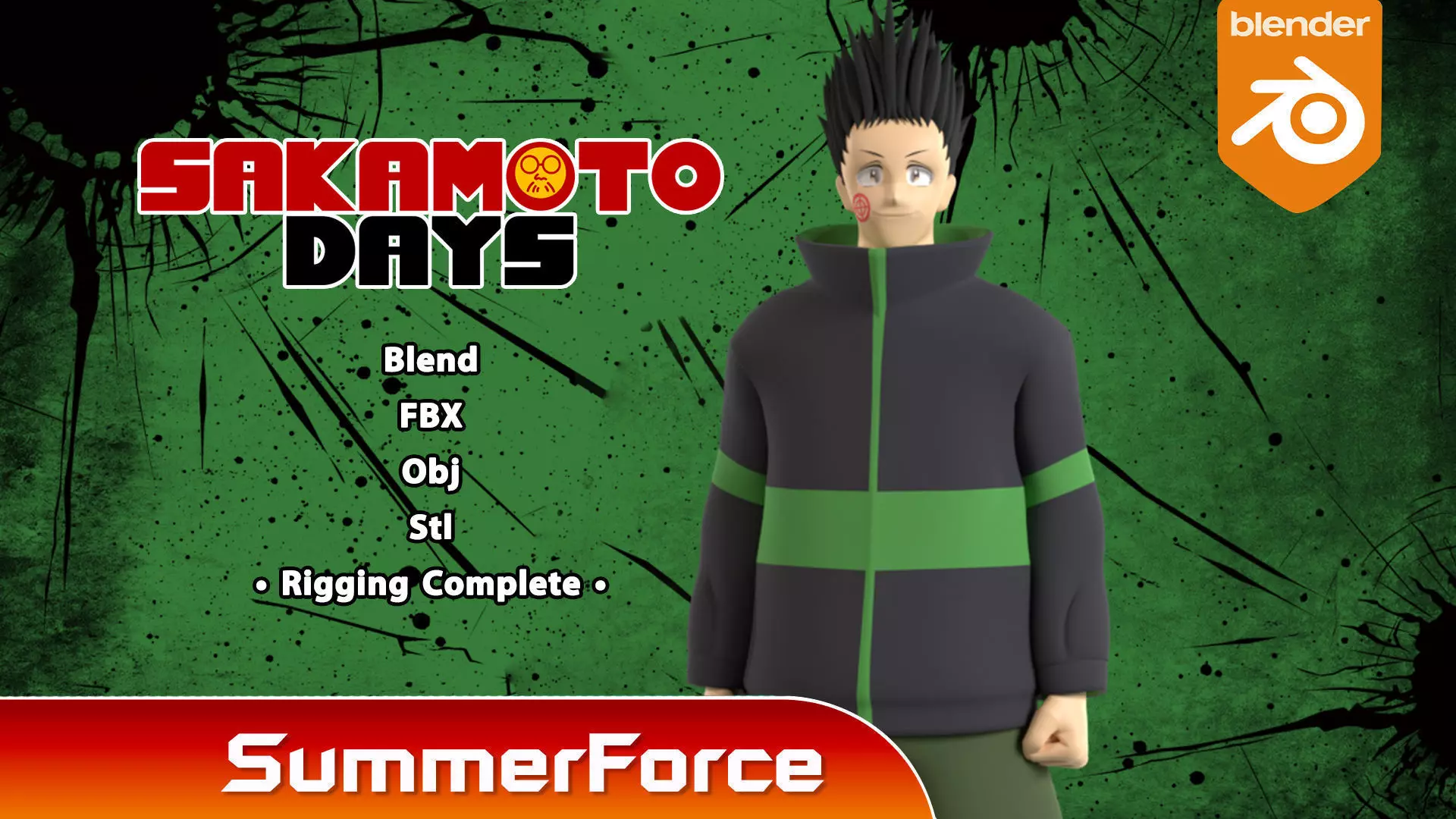 Heisuke Mashimo - Sakamoto Days 3D model_0