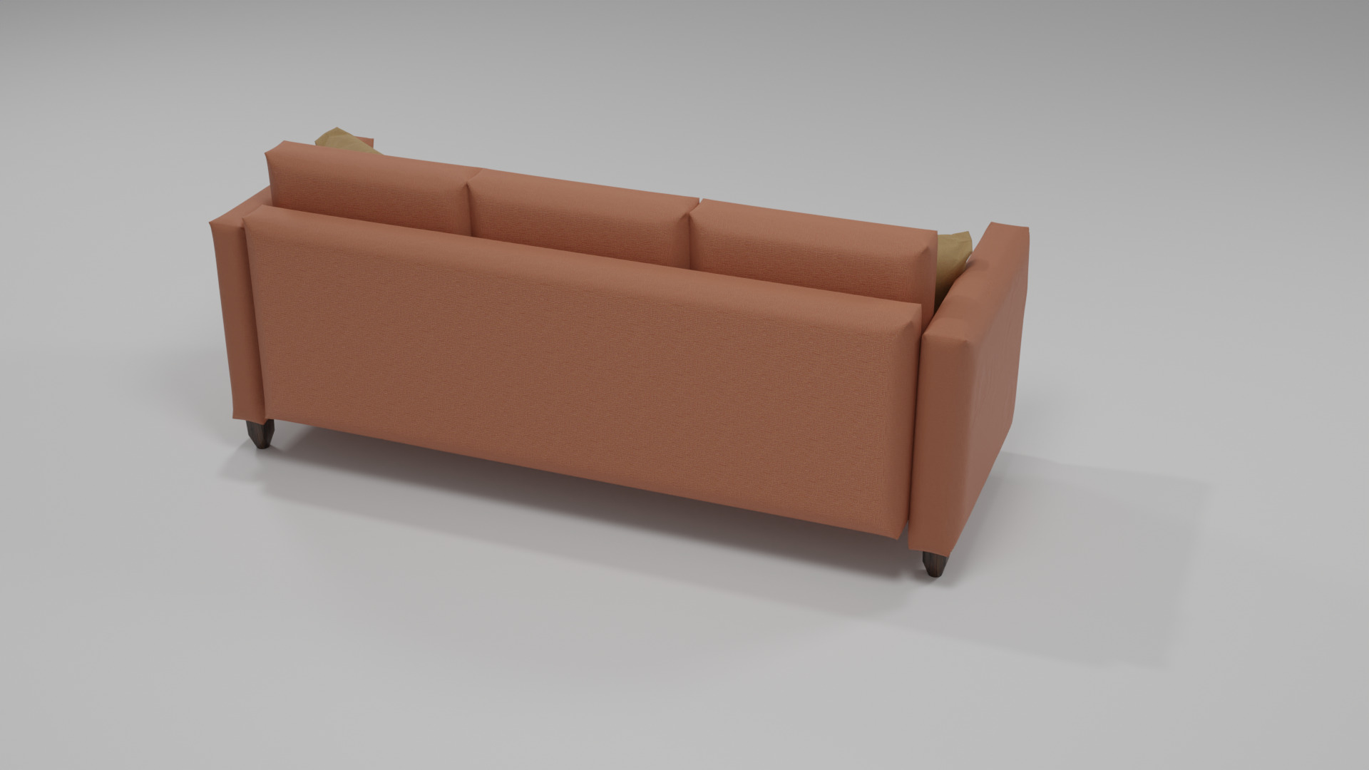 Sofa furniture Low-poly 3D model_3